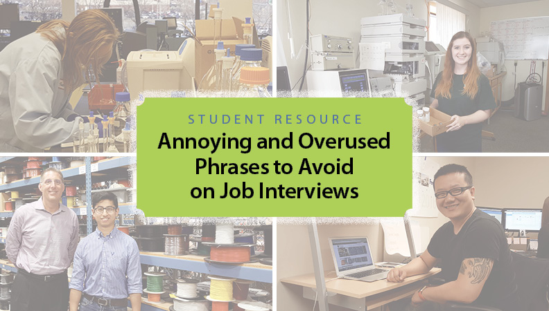 Phrases to avoid in an Interview