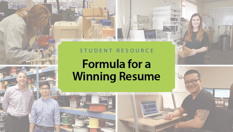 Formula for a Winning Resume