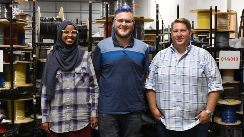 SciTechsperience, SciTech, Absolute Quality Manufacturing, STEM, STEM internship, interns, internship, electrical engineering