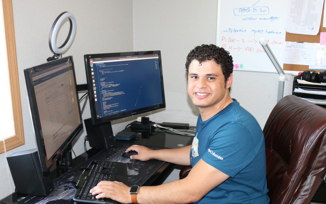 Intern Helps Develop Smart Glasses to Assist the Hearing-Impaired